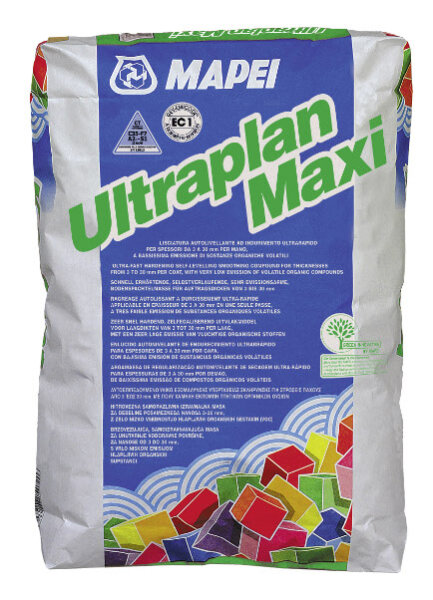 Ultraplan Maxi Bodenspachtelmasse
Selbstverlaufende Ausgleichsmasse
Lagerware